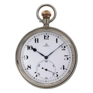 Large Swiss open faced chromed chronometer Circa 1927