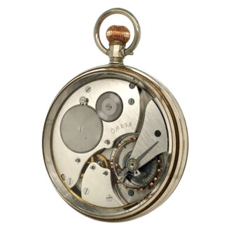 Large Swiss open faced chromed chronometer Circa 1927