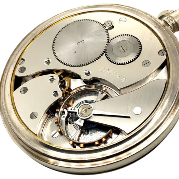 Large Swiss open faced chromed chronometer Circa 1927 Large Swiss open faced chromed chronometer Circa 1927