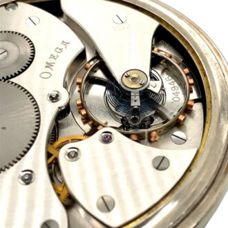 Large Swiss open faced chromed chronometer Circa 1927