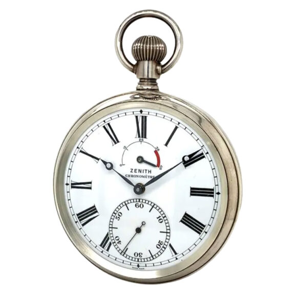 Rare Swiss sterling silver chronometer pocket watch Circa 1965 Rare Swiss sterling silver chronometer pocket watch Circa 1965