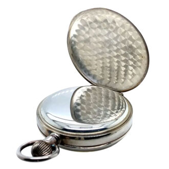 Rare Swiss sterling silver chronometer pocket watch Circa 1965
