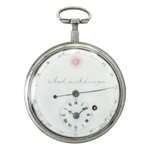 Rare South German silver open faced cylinder watch Circa 1810