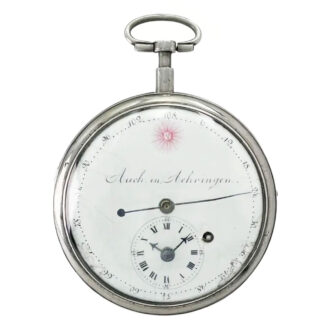 Rare South German silver open faced cylinder watch Circa 1810
