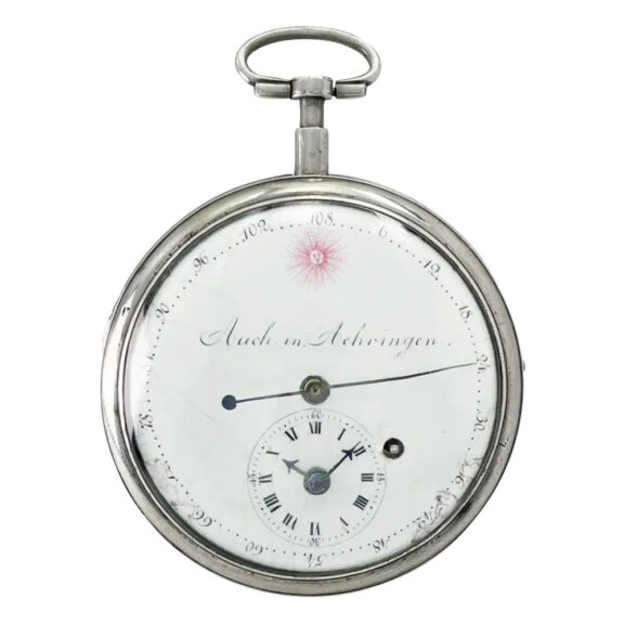 Rare South German silver open faced cylinder watch Circa 1810