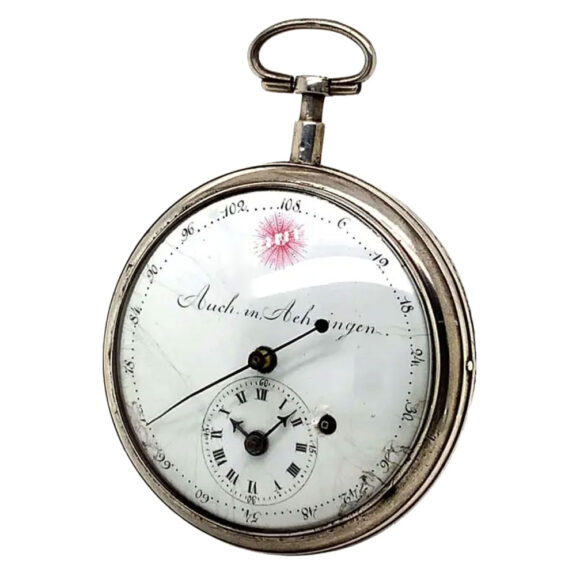 Rare South German silver open faced cylinder watch Circa 1810 Rare South German silver open faced cylinder watch Circa 1810