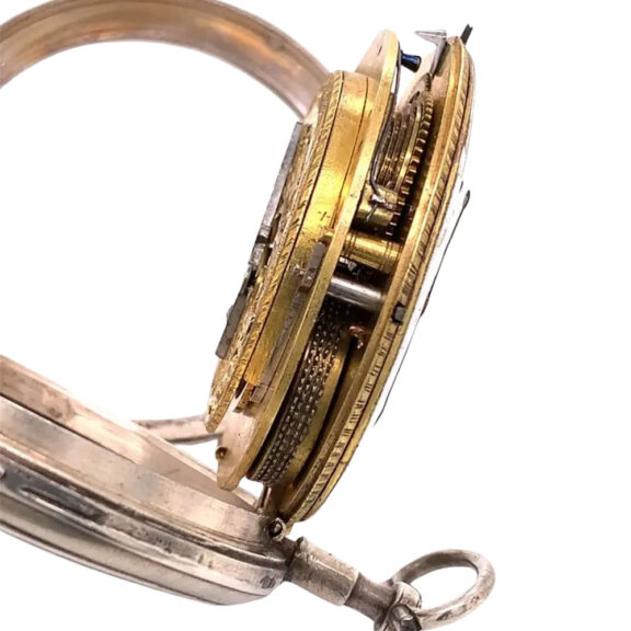 Rare South German silver open faced cylinder watch Circa 1810 Rare South German silver open faced cylinder watch Circa 1810