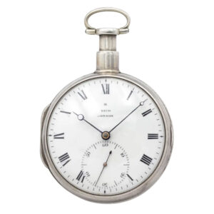 English high quality silver key wind chronometer Circa 1803