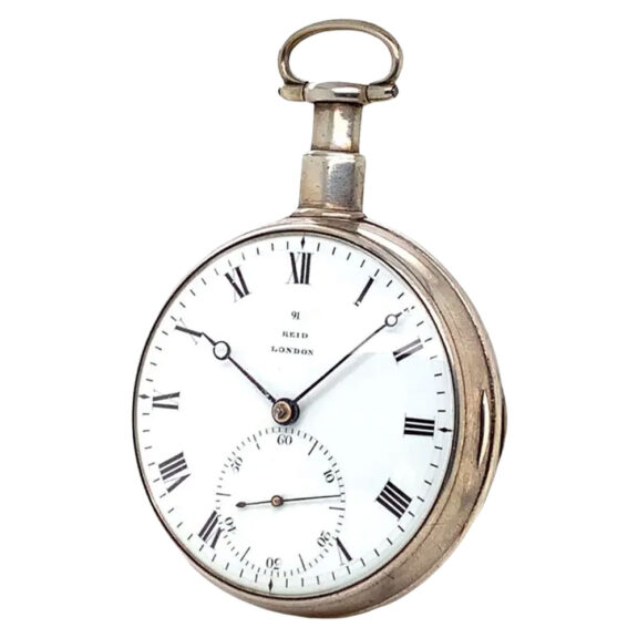 English high quality silver key wind chronometer Circa 1803 English high quality silver key wind chronometer Circa 1803