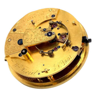 English high quality silver key wind chronometer Circa 1803