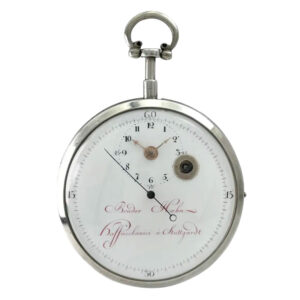German museum quality silver center seconds watch Circa 1850
