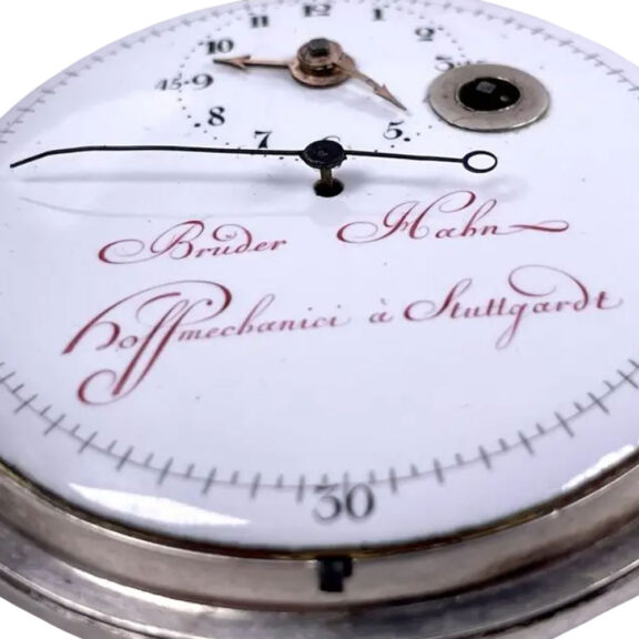 German museum quality silver center seconds watch Circa 1850 German museum quality silver center seconds watch Circa 1850