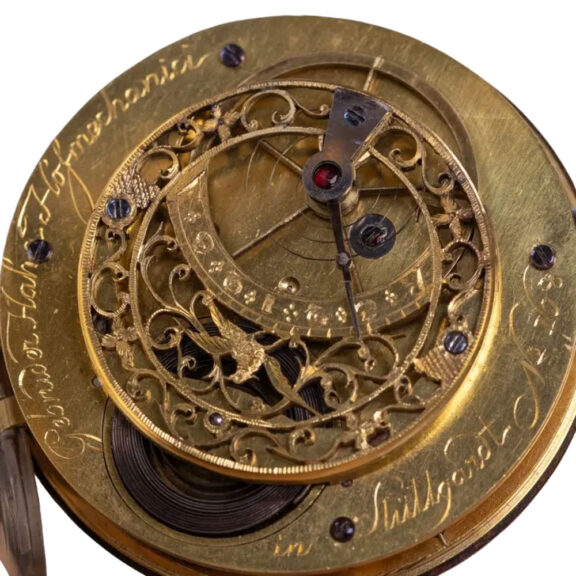 German museum quality silver center seconds watch Circa 1850 German museum quality silver center seconds watch Circa 1850