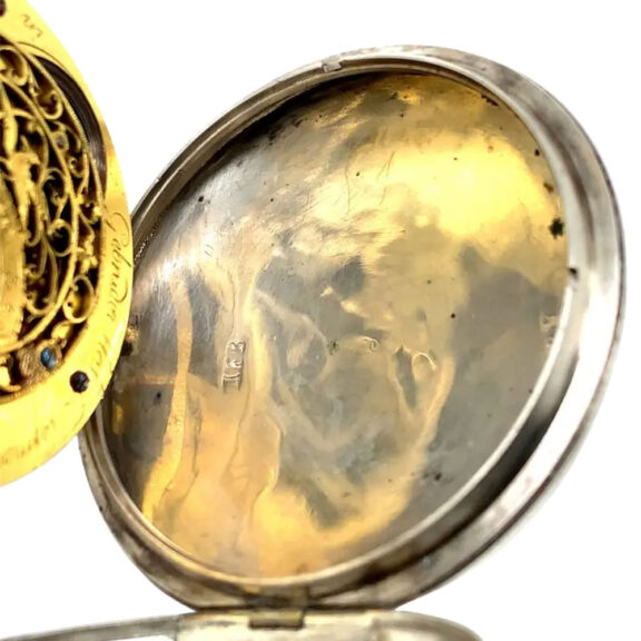 German museum quality silver center seconds watch Circa 1850 German museum quality silver center seconds watch Circa 1850