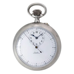 Swiss silver one minute tourbillon pocket watch Circa 1900