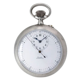 Swiss silver one minute tourbillon pocket watch Circa 1900