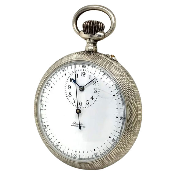Swiss silver one minute tourbillon pocket watch Circa 1900 Swiss silver one minute tourbillon pocket watch Circa 1900