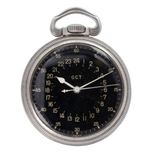 Rare Swiss sterling silver lever navigation watch Circa 1940