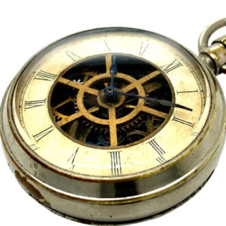 American eight day going watch with carrousel Circa 1875