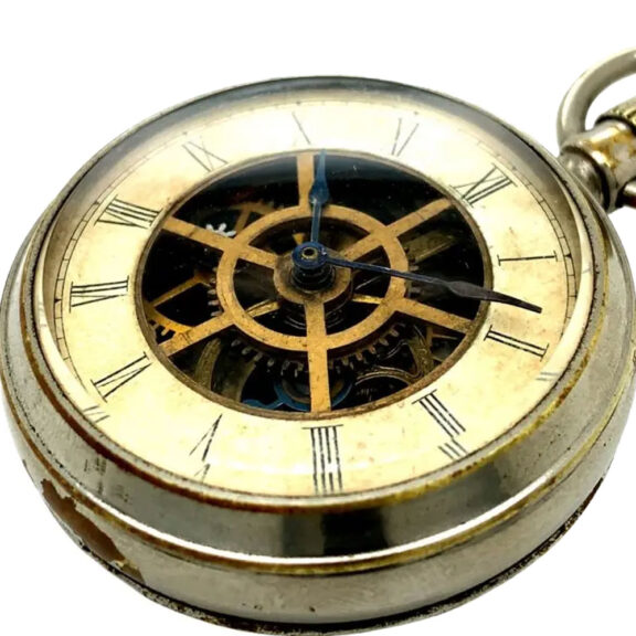 American eight day going watch with carrousel Circa 1875 American eight day going watch with carrousel Circa 1875