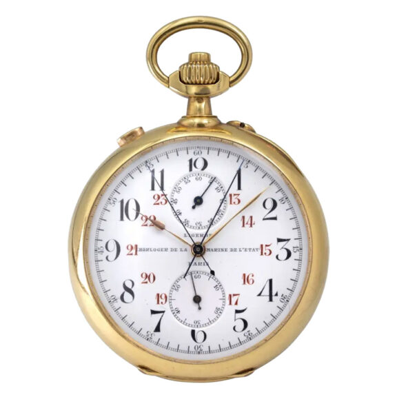 French extremely rare gold anker chronometer Circa 1900