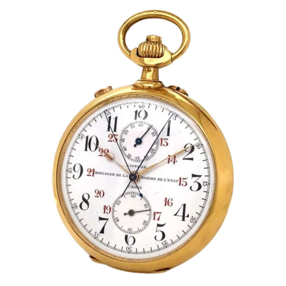 French extremely rare gold anker chronometer Circa 1900 French extremely rare gold anker chronometer Circa 1900