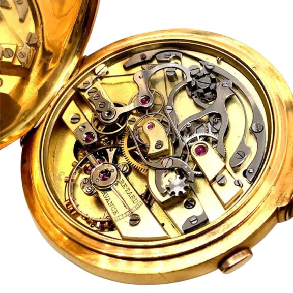 French extremely rare gold anker chronometer Circa 1900 French extremely rare gold anker chronometer Circa 1900