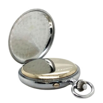 Fine Swiss chromed lever chronograph pocket watch Circa 1950