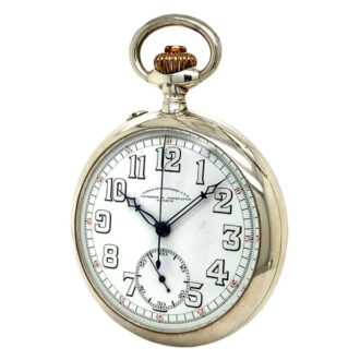 Swiss silver open faced lever observation watch Circa 1924