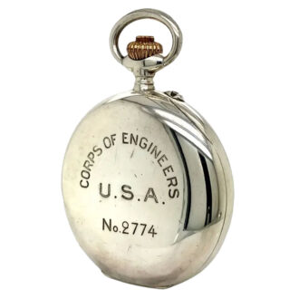 Swiss silver open faced lever observation watch Circa 1924