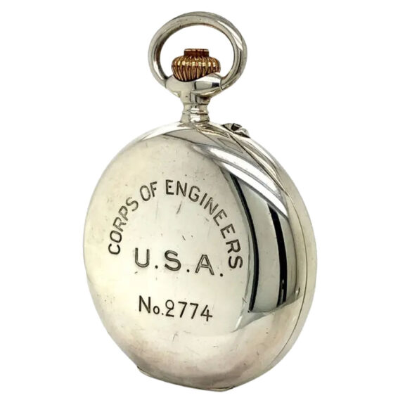 Swiss silver open faced lever observation watch Circa 1924 Swiss silver open faced lever observation watch Circa 1924