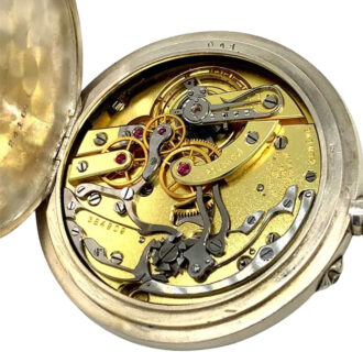 Swiss silver open faced lever observation watch Circa 1924