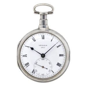 English silver open faced rare deck chronometer Circa 1804