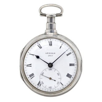English silver open faced rare deck chronometer Circa 1804