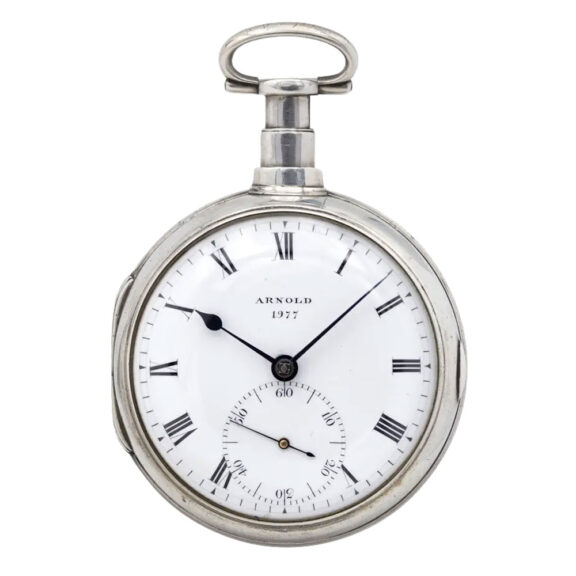 English silver open faced rare deck chronometer Circa 1804