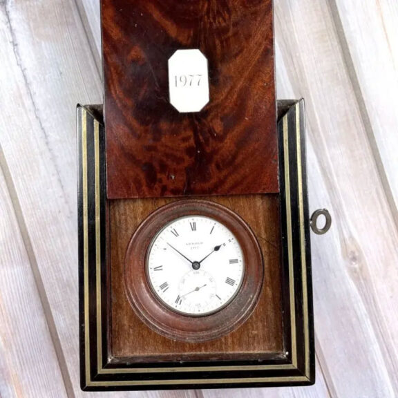 English silver open faced rare deck chronometer Circa 1804 English silver open faced rare deck chronometer Circa 1804