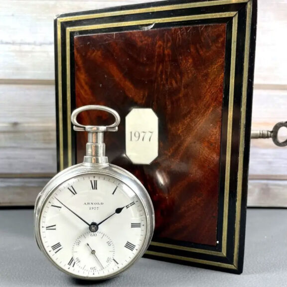 English silver open faced rare deck chronometer Circa 1804 English silver open faced rare deck chronometer Circa 1804