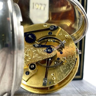 English silver open faced rare deck chronometer Circa 1804