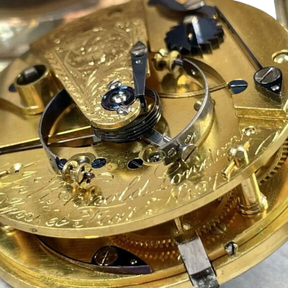 English silver open faced rare deck chronometer Circa 1804 English silver open faced rare deck chronometer Circa 1804