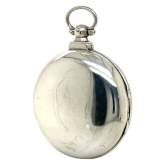 English silver pair cased chronometer pocket watch Circa