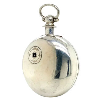 English silver pair cased chronometer pocket watch Circa