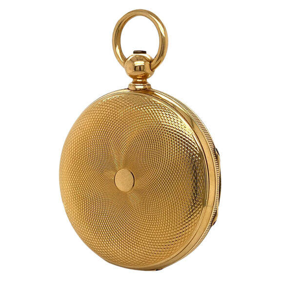 Swiss 18K gold hunting case precision watch Circa 1865 Swiss 18K gold hunting case precision watch Circa 1865