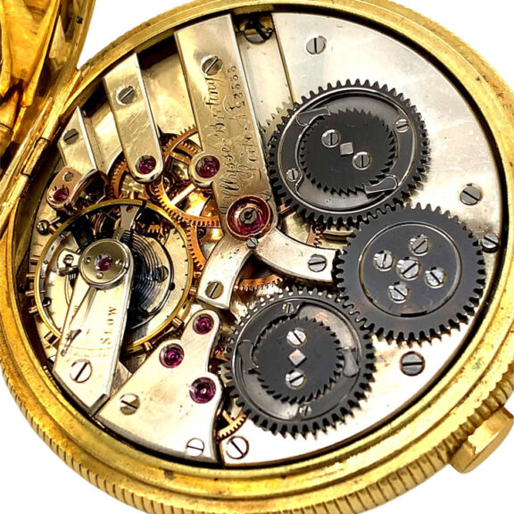 Swiss 18K gold jumping seconds precision watch Circa 1890 Swiss 18K gold jumping seconds precision watch Circa 1890