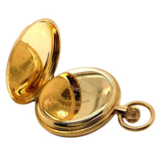 English gold precision watch with 36h power reserve Circa 1910