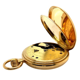 English gold precision watch with 36h power reserve Circa 1910