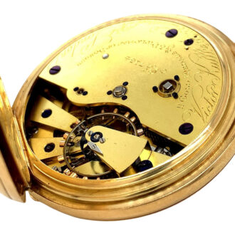 English gold precision watch with 36h power reserve Circa 1910