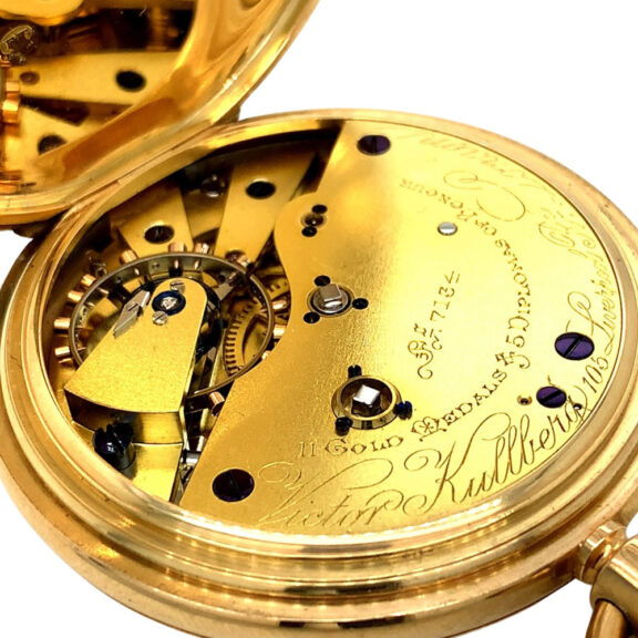 English gold precision watch with 36h power reserve Circa 1910 English gold precision watch with 36h power reserve Circa 1910