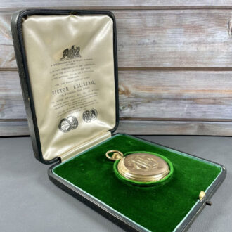 English gold precision watch with 36h power reserve Circa 1910