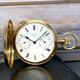 English gold precision watch with 36h power reserve Circa 1910