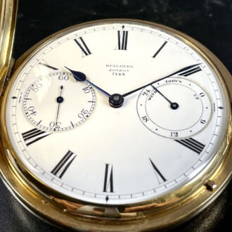 English gold precision watch with 36h power reserve Circa 1910